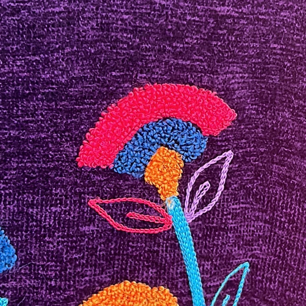 Alex Kim Purple Chenille Embroidered Jacket - Picture 6 of 11